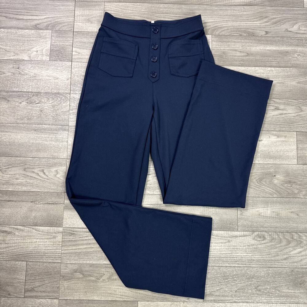 Halara DayStretch High Waist Straight Leg Casual Pants Navy Blue sz XS